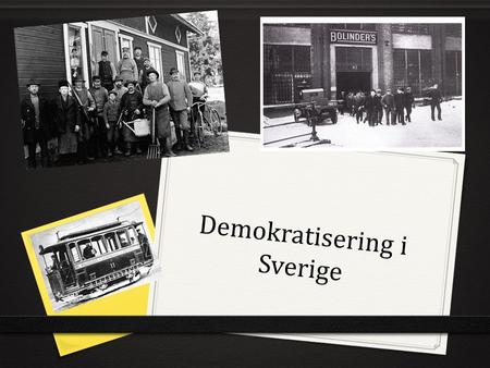 Demokratisering i Sverige