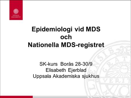 Nationella MDS-registret