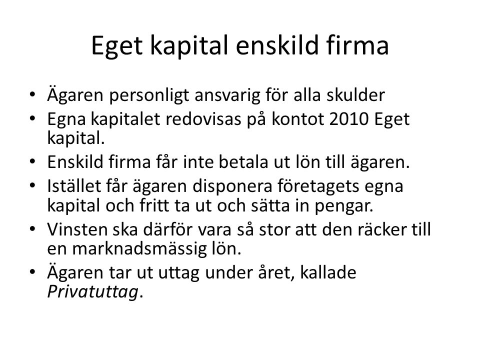 Fritt Eget Kapital Accounts Bloggen