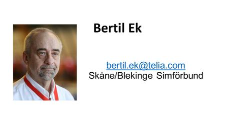 Skåne/Blekinge Simförbund Bertil Ek.