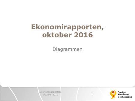 Ekonomirapporten, oktober 2016 Diagrammen Ekonomirapporten, oktober
