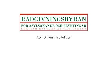 Asylrätt: en introduktion