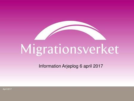 Information Arjeplog 6 april 2017