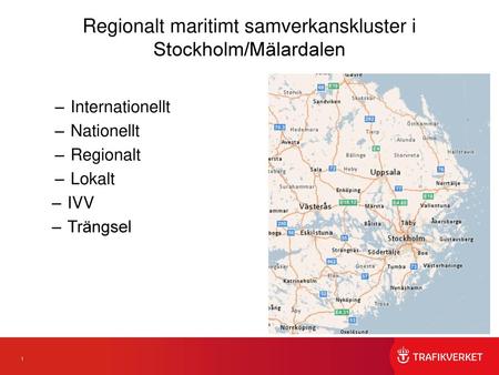 Regionalt maritimt samverkanskluster i Stockholm/Mälardalen