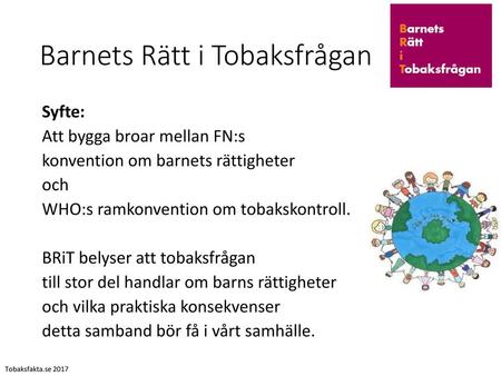 Barnets Rätt i Tobaksfrågan