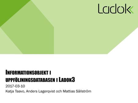 Informationsobjekt i uppföljningsdatabasen i Ladok3