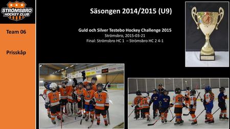 Säsongen 2014/2015 (U9) Team 06 Prisskåp