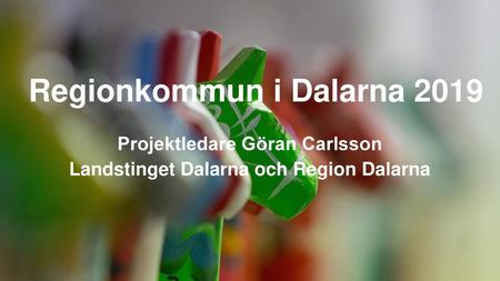 Regionkommun i Dalarna 2019