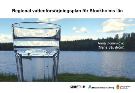 Regional vattenförsörjningsplan för Stockholms län