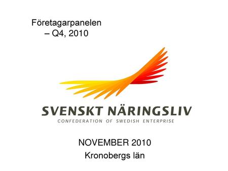NOVEMBER 2010 Kronobergs län
