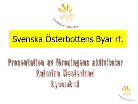 Svenska Österbottens Byar rf.