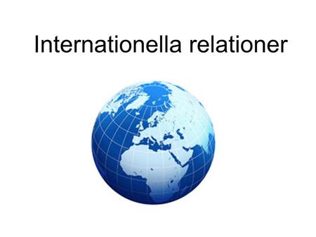 Internationella relationer