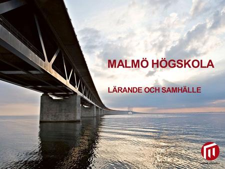 Malmö högskola Lärande och samhälle.