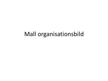 Mall organisationsbild