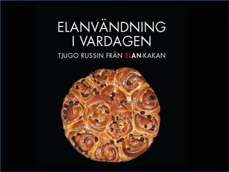 Forskningsprogrammet ELAN  -hur människans beteende och värderingar påverkar elanvändningen