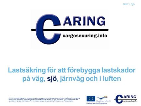 CARING is partially financed by the Leonardo da Vinci programme of the European Union. In Finland the Centre for International Mobility CIMO administers.