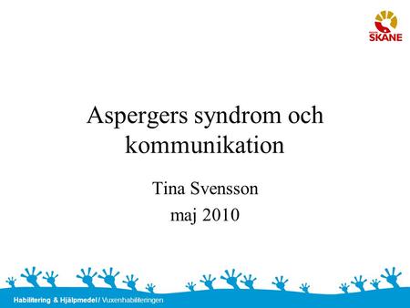 Aspergers syndrom och kommunikation