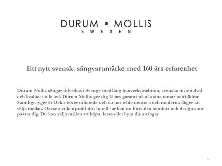 Ett nytt svenskt sängvarumärke med 160 års erfarenhet