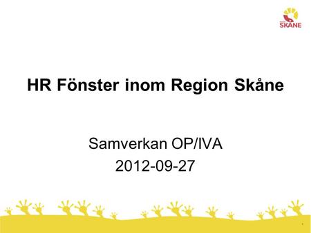 HR Fönster inom Region Skåne
