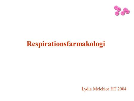 Respirationsfarmakologi