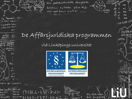 De Affärsjuridiska programmen vid Linköpings universitet