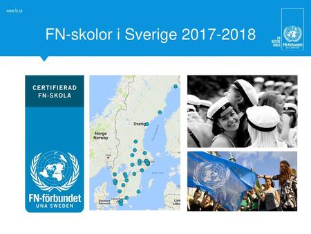 FN-skolor i Sverige 2017-2018.