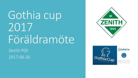 Gothia cup 2017 Föräldramöte