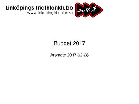 Budget 2017 Årsmöte 2017-02-28.
