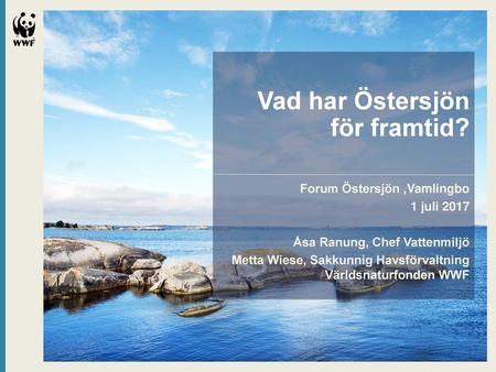 Vad har Östersjön för framtid?