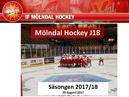 Mölndal Hockey J18 Säsongen 2017/18 29 Augusti 2017.