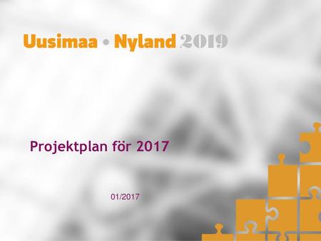 Projektplan för 2017 01/2017.