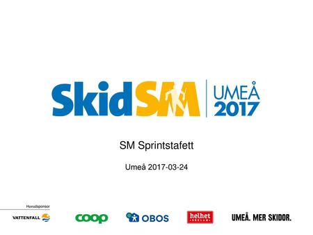 SM Sprintstafett Umeå 2017-03-24.