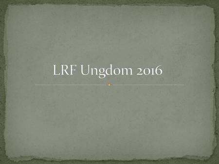 LRF Ungdom 2016.