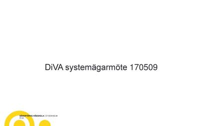 DiVA systemägarmöte 170509.