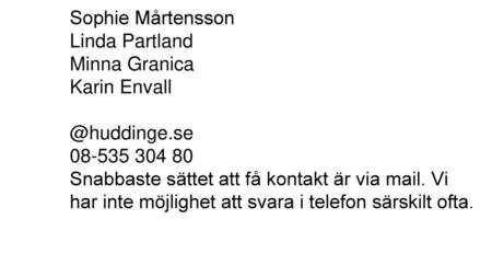 Sophie Mårtensson Linda Partland Minna Granica Karin Envall