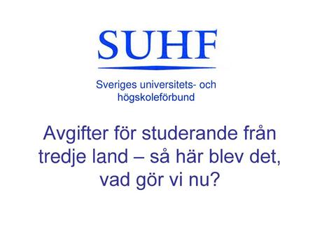 Sveriges universitets- och högskoleförbund