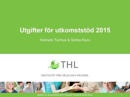 Utgifter för utkomststöd 2015