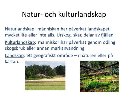 Natur- och kulturlandskap