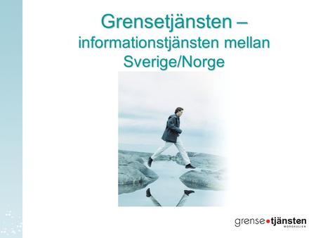 Grensetjänsten – informationstjänsten mellan Sverige/Norge