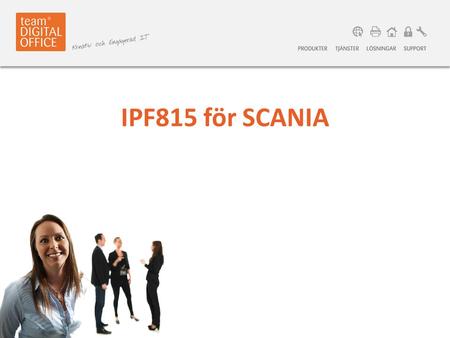 IPF815 för SCANIA.
