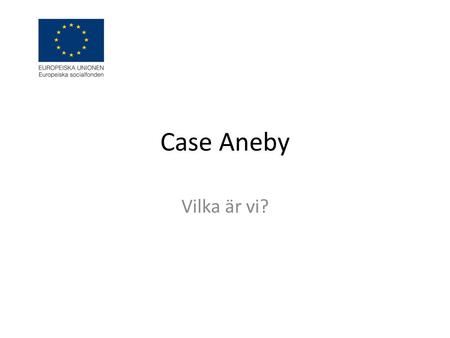 Case Aneby Vilka är vi?.