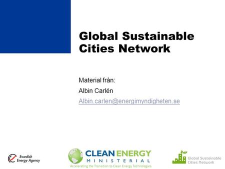 Global Sustainable Cities Network