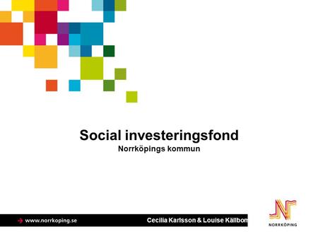 Social investeringsfond Norrköpings kommun