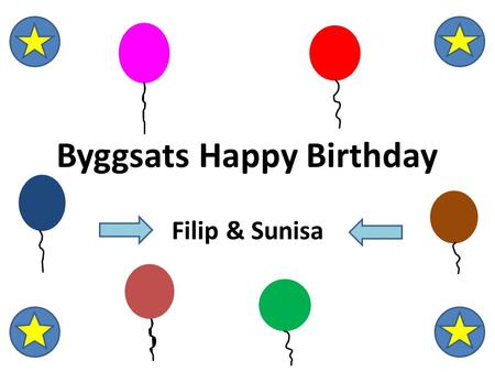 Byggsats Happy Birthday