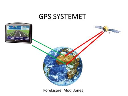 GPS SYSTEMET Föreläsare: Modi Jones.