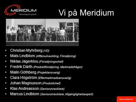 Vi på Meridium Christian Myhrberg (VD)