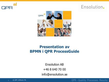 Presentation av BPMN i QPR ProcessGuide