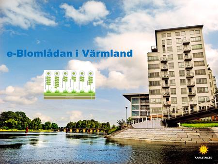 E-Blomlådan i Värmland. ” Det ska bli bättre att vara medborgare i Värmlands kommuner”