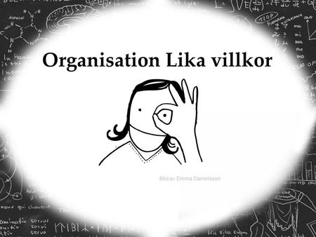 Bild av Emma Danielsson Organisation Lika villkor.
