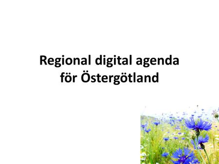 Regional digital agenda för Östergötland